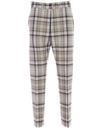 Vivienne Westwood - Check Pants In Gray And Green - Lyst