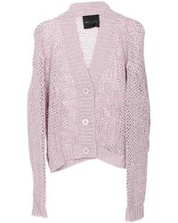 Roberto Collina - Pink Cardigan Frontal Buttons V-neck Long - Lyst