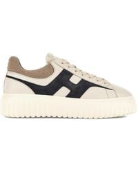 Hogan - H-Stripes Leather Sneakers - Lyst