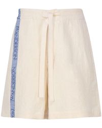 JW Anderson - Wide Leg Bermuda Shorts - Lyst