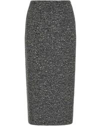 Valentino Garavani - Chevron Boucl Skirt - Lyst