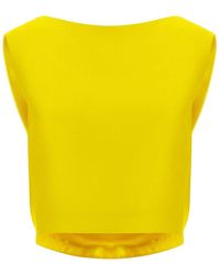 Balenciaga - Draped Crop Top - Lyst