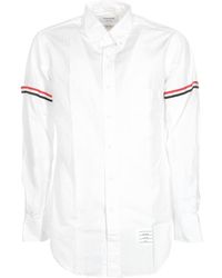Thom Browne - Camicia Classic Button Down Bianca - Lyst