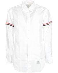 Thom Browne - Camicia Classic Button Down Bianca - Lyst