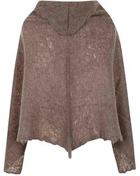 Mirror In The Sky - Open Knitted Poncho - Lyst