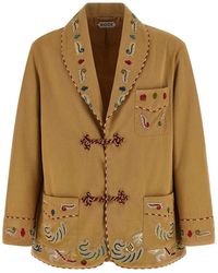 Bode - Feather Runner Smoking Blazer - Lyst