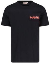 Marni - T-Shirt Logo - Lyst