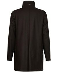 Herno - Long High-Collar Coat With Fur Lining - Lyst
