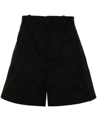 Jil Sander - Cotton Wide-leg Shorts - Lyst