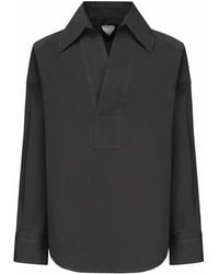 Bottega Veneta - Cotton And Silk Poplin Shirt - Lyst