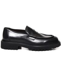 Doucal's - Shiny Calfskin Loafers - Lyst
