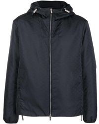 Emporio Armani - Allover Logo Down Jacket - Lyst