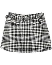 Self-Portrait - Pied-De-Poule Skirt - Lyst