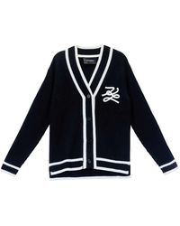 KARL LAGERFELD - Soutache Autograph Cardigan - Lyst