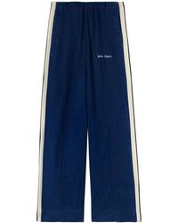 Palm Angels - Side-stripe Chambray Trousers - Lyst