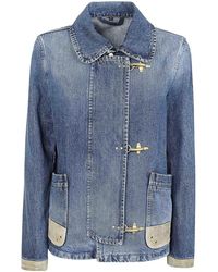 Fay - Giubbotto Jeans - Lyst