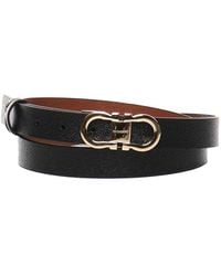 Ferragamo - Gancini Adjustable And Reversible Belt - Lyst