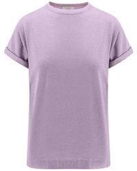 Brunello Cucinelli - T-Shirt And Ash Pole - Lyst