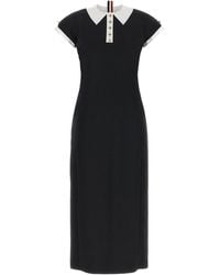 Thom Browne - Polo Dress With Intarsia And Rwb Detail - Lyst