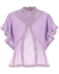 FARM Rio - Openwork Detail Blouse - Lyst