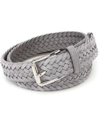 Tod's - Woven Suede Belt - Lyst