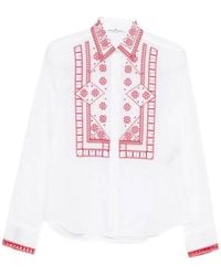 Ermanno Scervino - Embroidered Shirt - Lyst