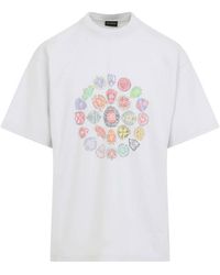 Balenciaga - T-Shirt With Colorful Print - Lyst