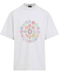 Balenciaga - T-Shirt With Colorful Print - Lyst