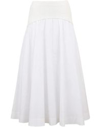 Jonathan Simkhai - Ovie Midi Skirt - Lyst