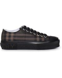 Burberry - Check Nylon-Blend Sneakers - Lyst