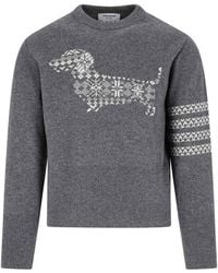 Thom Browne - Suéter Cuello Redondo - Lyst