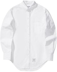 Thom Browne - Long-Sleeve Button-Fastening Shirt - Lyst
