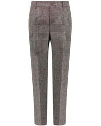 Golden Goose - Relax Staright Prince Of Wales Trouser - Lyst