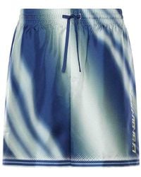 CASABLANCA - Art Of The Serve Silk Shorts - Lyst