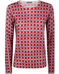 In bed with You - Boatneck Printed Jumper - Lyst