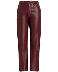 Alberta Ferretti - Faux Leather Trousers - Lyst