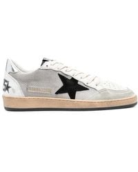 Golden Goose - Ball Star Net Upper Suede Star Laminated Heel Sneakers - Lyst