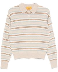 Guest In Residence - Striped Cashmere Polo Shirt - Lyst