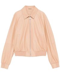DESA NINETEENSEVENTYTWO - Leather Raglan Bomber Jacket - Lyst
