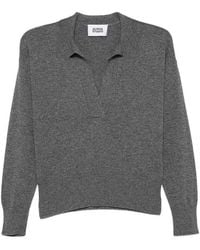 Alpha Studio - Wool-Cashmere Blend Polo Shirt - Lyst
