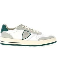Philippe Model - Leather And Suede Sneakers - Lyst