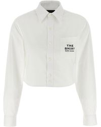 Marc Jacobs - Cropped Cotton Shirt - Lyst