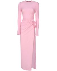 Magda Butrym - Maxi Dress With Long Gathered Sleeves - Lyst