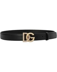 Dolce & Gabbana - Logo Buckle Belt - Lyst