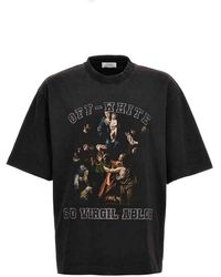 Off-White c/o Virgil Abloh - Mary Skate Printed Cotton-jersey T-shirt - Lyst
