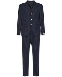 Eleventy - Single-Breasted Pinstripe Suit - Lyst