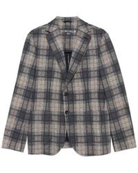 Circolo 1901 - Checked Blazer With Buttons - Lyst