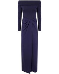 Ralph Lauren - "Sakaris" Long Sleeves Gown Long Dress - Lyst
