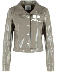 Courreges - Reedition Cotton Blend Jacket - Lyst