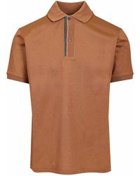 Paul Smith - Polo Shirt With Striped Trim - Lyst